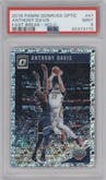 Anthony Davis from the 2018-19 Panini Donruss Optic set featuring a Fast Break Holo parallel graded by PSA and given an overall grade of 9.
