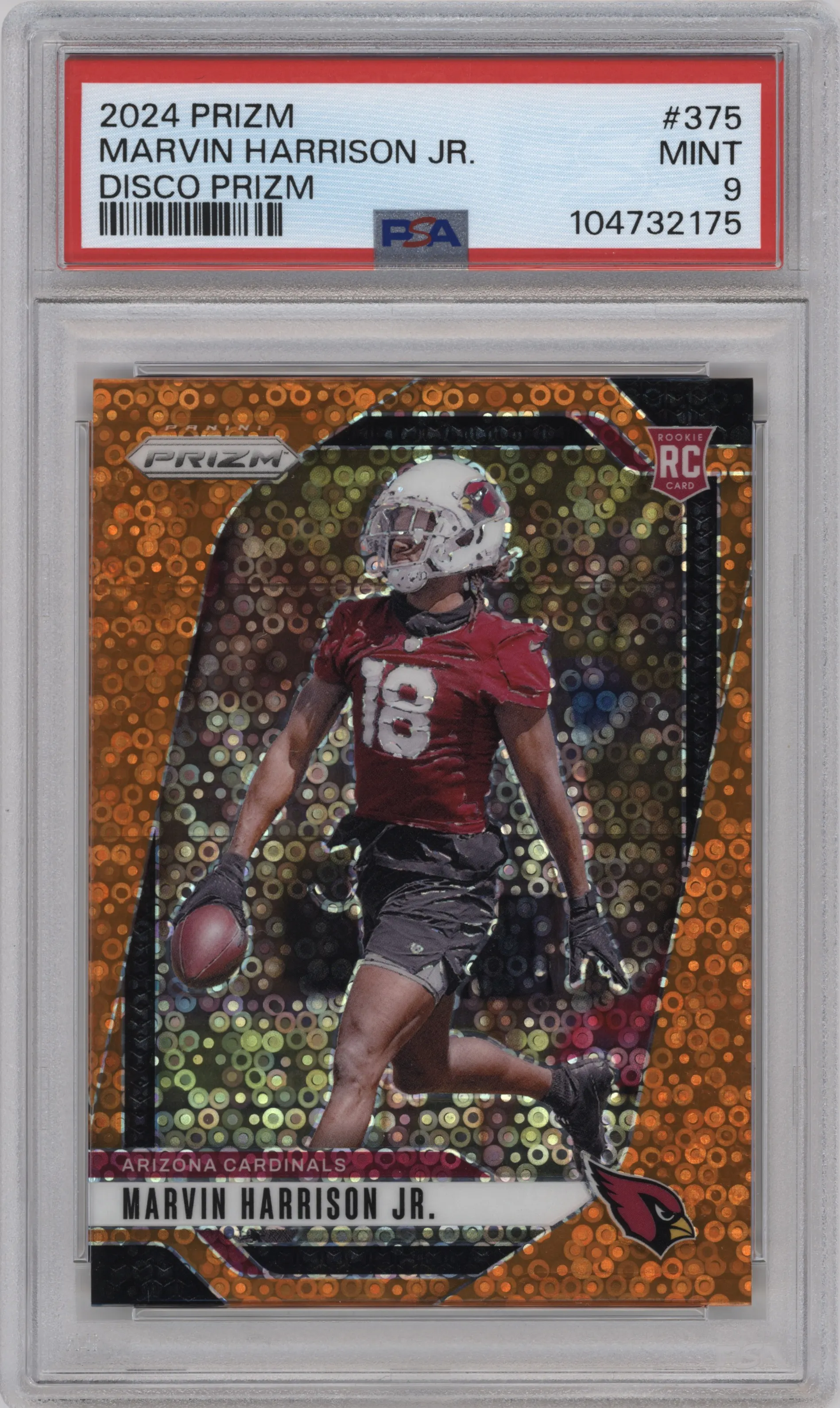 2024 Panini Prizm Marvin Harrison Jr. Disco #375 PSA 9
