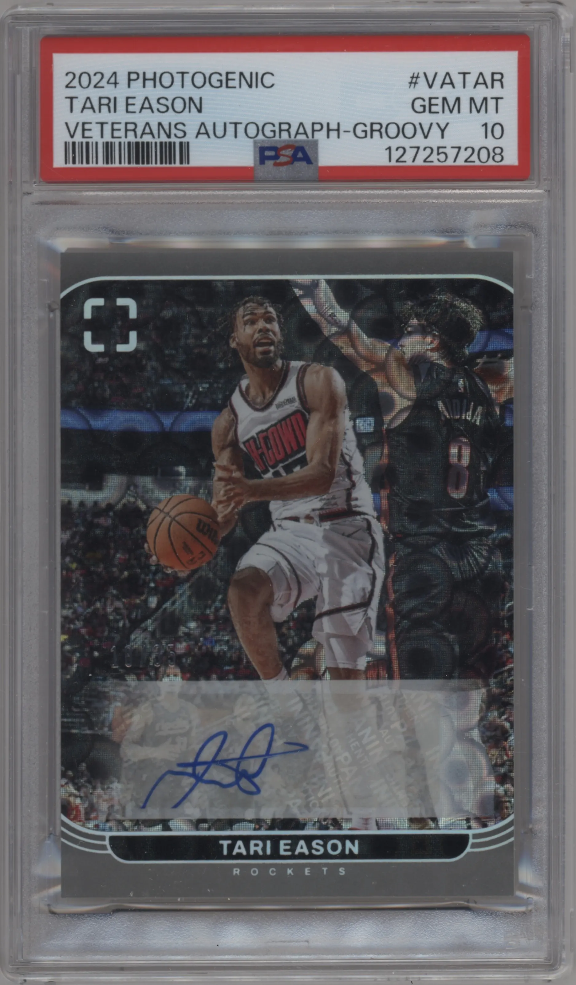 2024 Panini PhotoGenic Vtrn.Auto Tari Eason Groovy #VA-TAR PSA 10