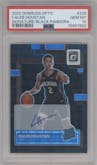 Caleb Houstan from the 2022-23 Panini Donruss Optic  set featuring a Black Pandora parallel graded by PSA and given an overall grade of 10.