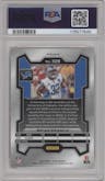Brian Branch from the 2023 Panini Prizm set featuring a Disco parallel graded by PSA and given an overall grade of 9.
