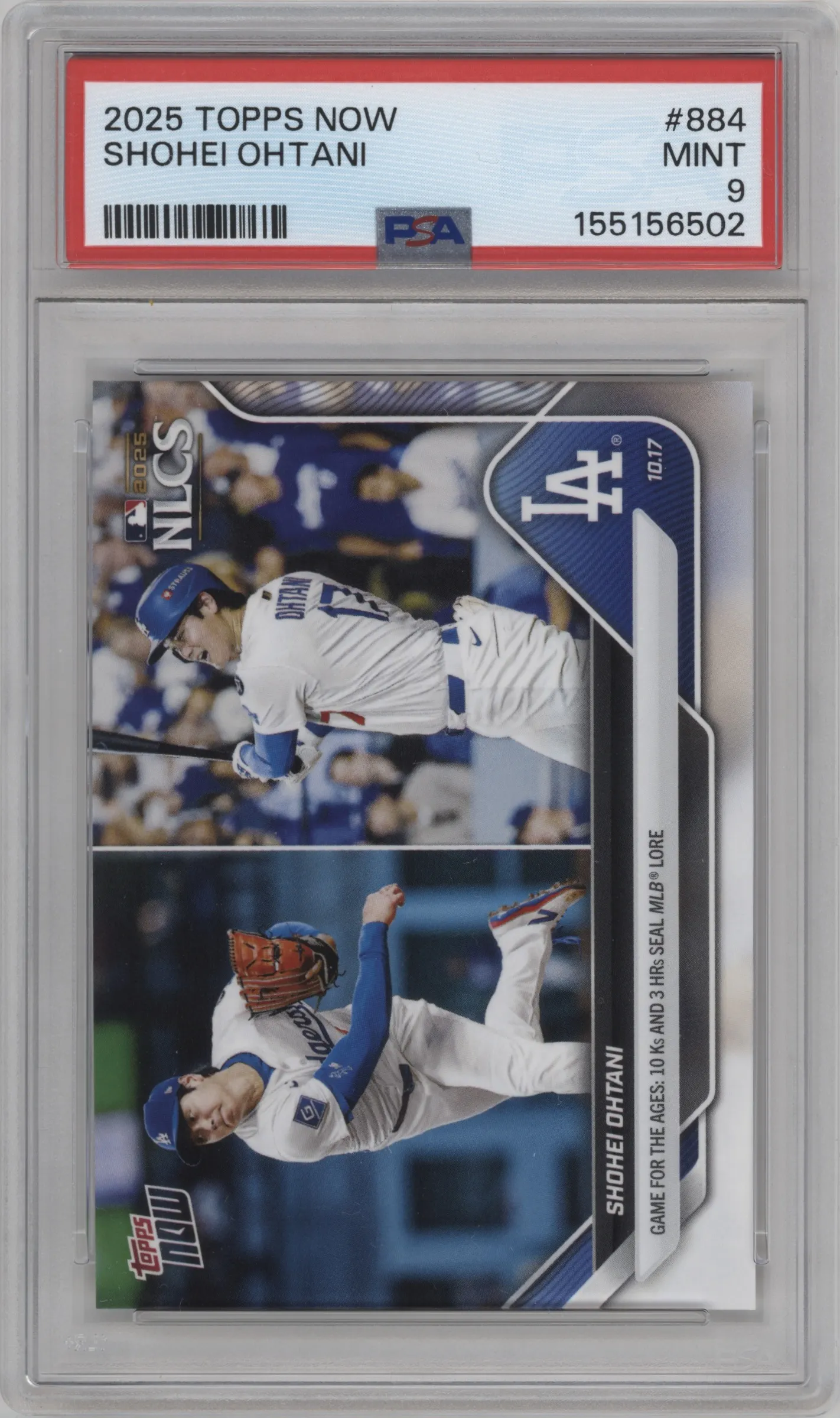 2025 Topps Now Shohei Ohtani PSA 9