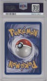 Machop from the 2000 Pokemon set graded by PSA and given an overall grade of 8.