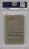 Willie Mays from the 1952 Bowman set graded by PSA and given an overall grade of 1.5.