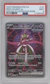 Iron Valiant ex from the 2025 Pokemon SV set graded by PSA and given an overall grade of 9.