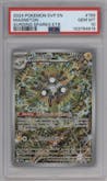 Magneton from the 2024 Pokemon SV set featuring a Surging Sparks Elite Trainer Box parallel graded by PSA and given an overall grade of 10.