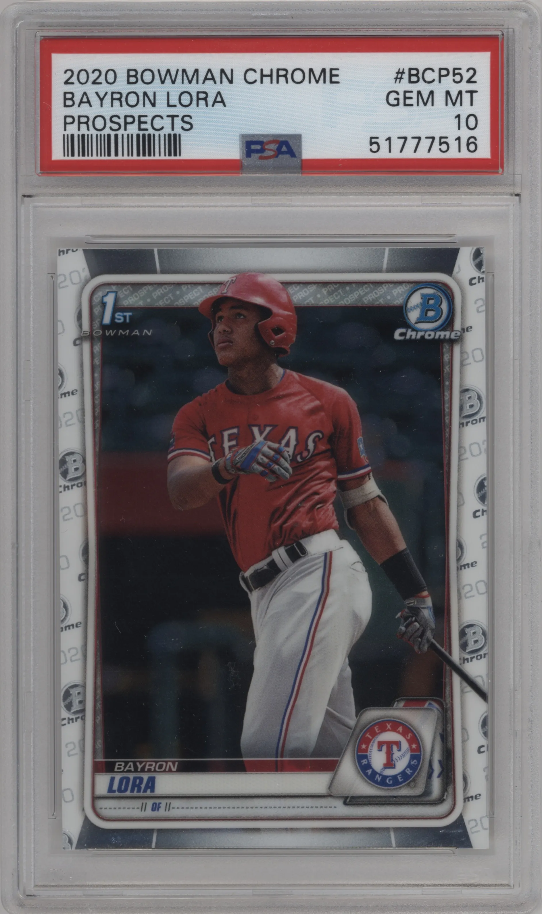 2020 Bowman Chr.Pros. Bayron Lora PSA 10