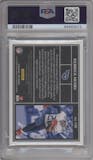 Derrick Henry from the 2020 Panini One set featuring a Blue  parallel graded by PSA and given an overall grade of 8.
