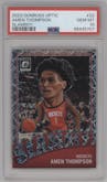 Amen Thompson  from the 2023-24 Donruss Optic set graded by PSA and given an overall grade of 10.
