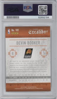 Devin Booker from the 2015-16 Panini Excalibur set graded by PSA and given an overall grade of 9.