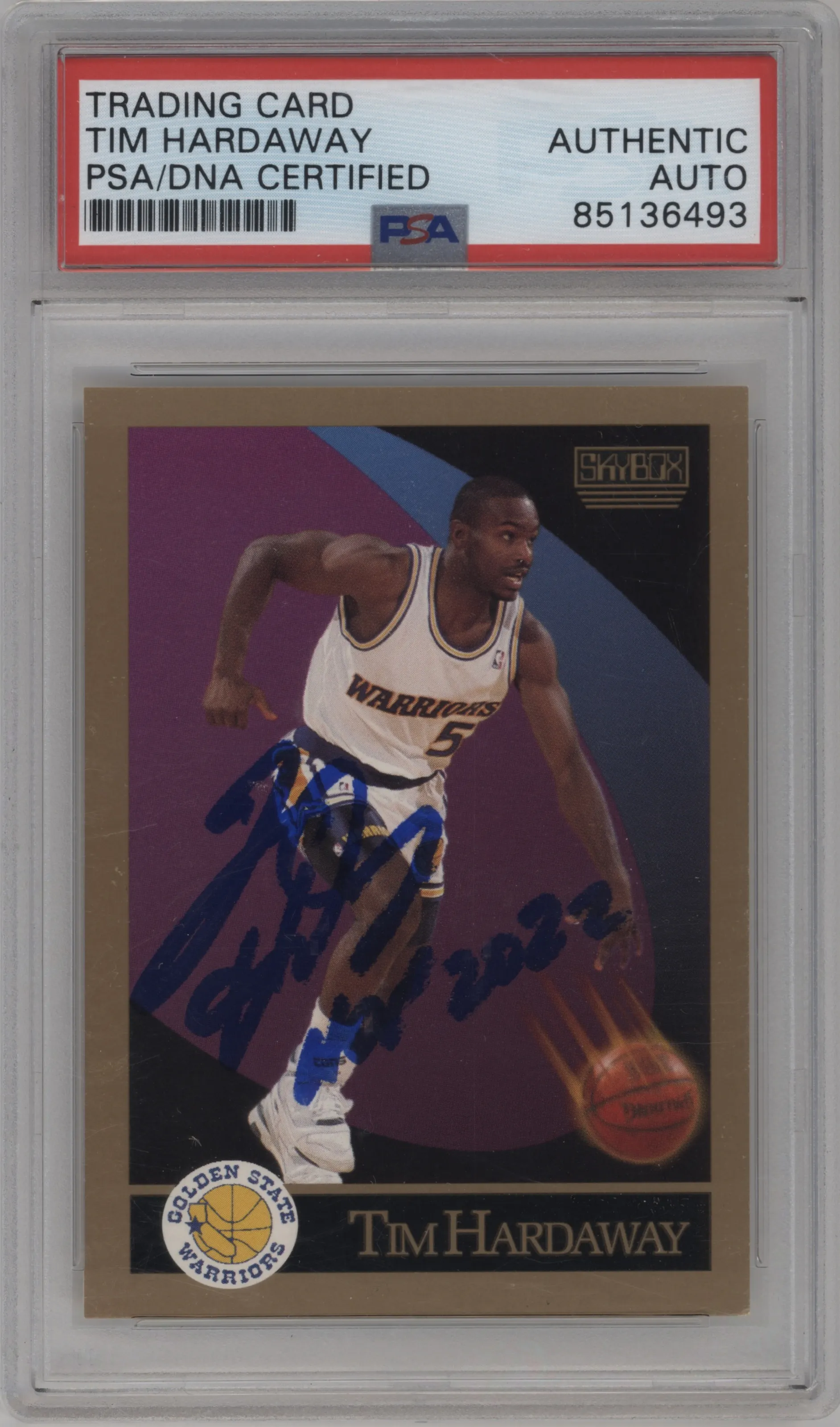 1990 SkyBox Tim Hardaway PSA AUTHENTIC #95 PSA