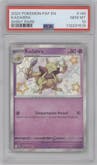 Kadabra from the 2024 Pokemon SV set graded by PSA and given an overall grade of 10.