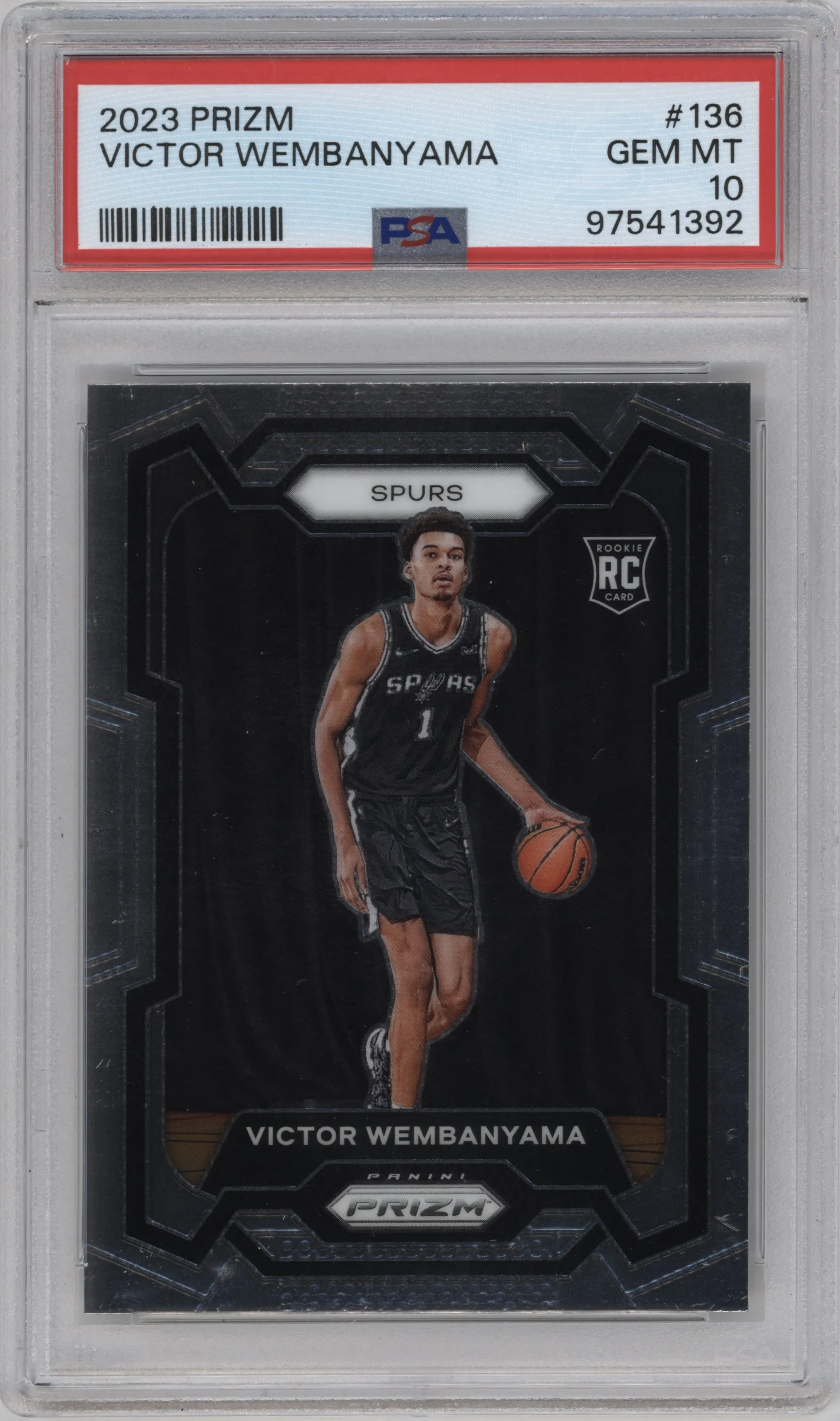 2023 Panini Prizm Victor Wembanyama #136 PSA 10
