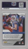 Josh Allen from the 2018 Panini Prizm set featuring a Silver Prizm parallel graded by PSA and given an overall grade of 9.