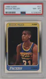 Reggie Miller from the 1988-89 Fleer set graded by PSA and given an overall grade of 8.