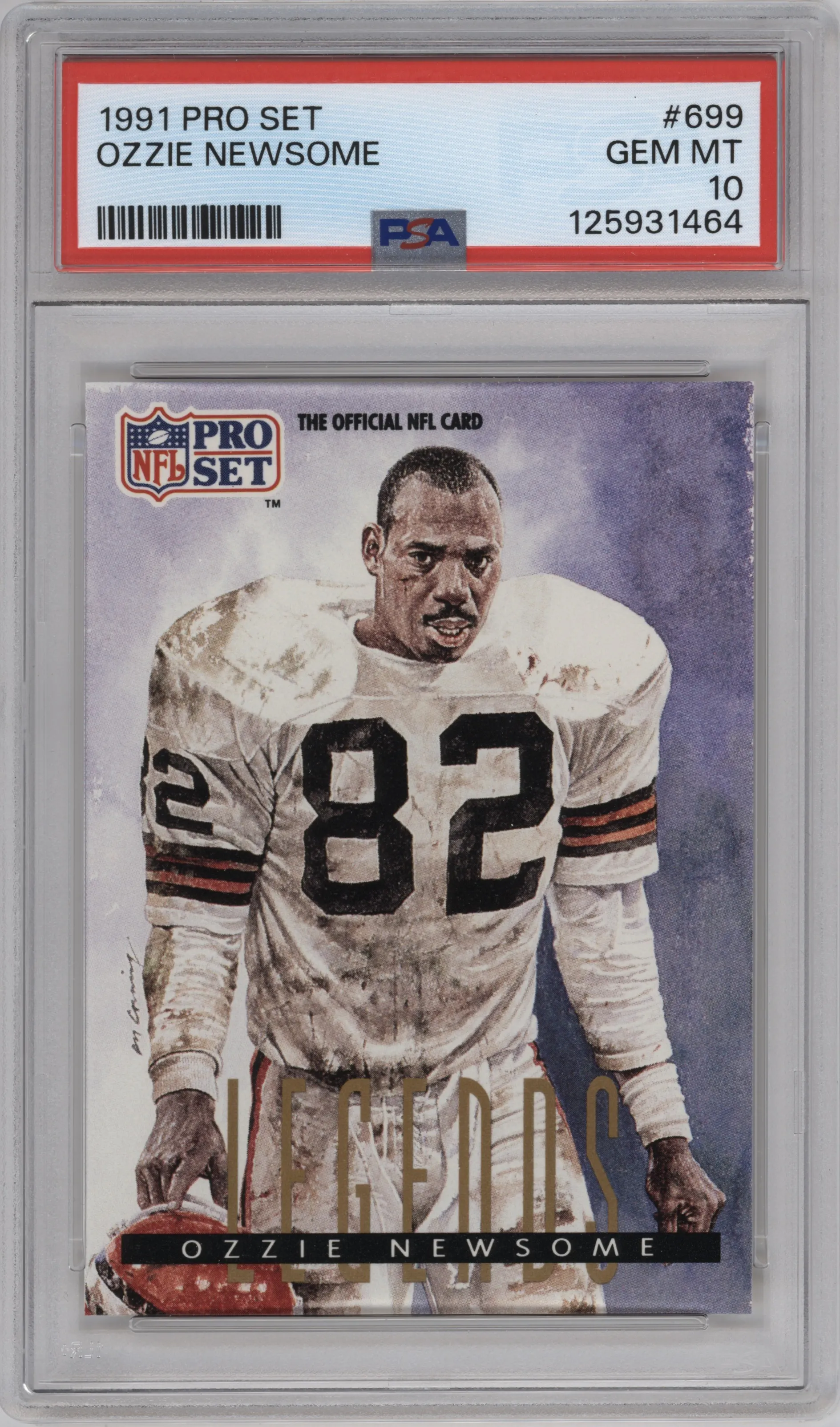 1991 Pro Set Ozzie Newsome #699 PSA 10