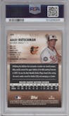 Adley Rutschman from the 2023 Topps Stadium Club set featuring a Blue Foil parallel graded by PSA and given an overall grade of 9.