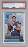 Josh Allen from the 2018 Panini Donruss set graded by PSA and given an overall grade of 9.
