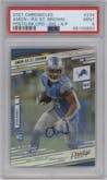 Amon-Ra St. Brown from the 2021 Panini Chronicles set graded by PSA and given an overall grade of 9.