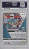Tua Tagovailoa from the 2020 Panini Mosaic set featuring a Green Mosaic parallel graded by PSA and given an overall grade of 10.