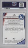 Shohei Ohtani from the 2024 Bowman's Best set featuring a Refractor parallel graded by PSA and given an overall grade of 10.