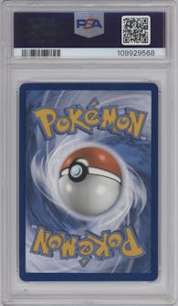 Darkrai VSTAR from the 2023 Pokemon SWSH set graded by PSA and given an overall grade of 10.