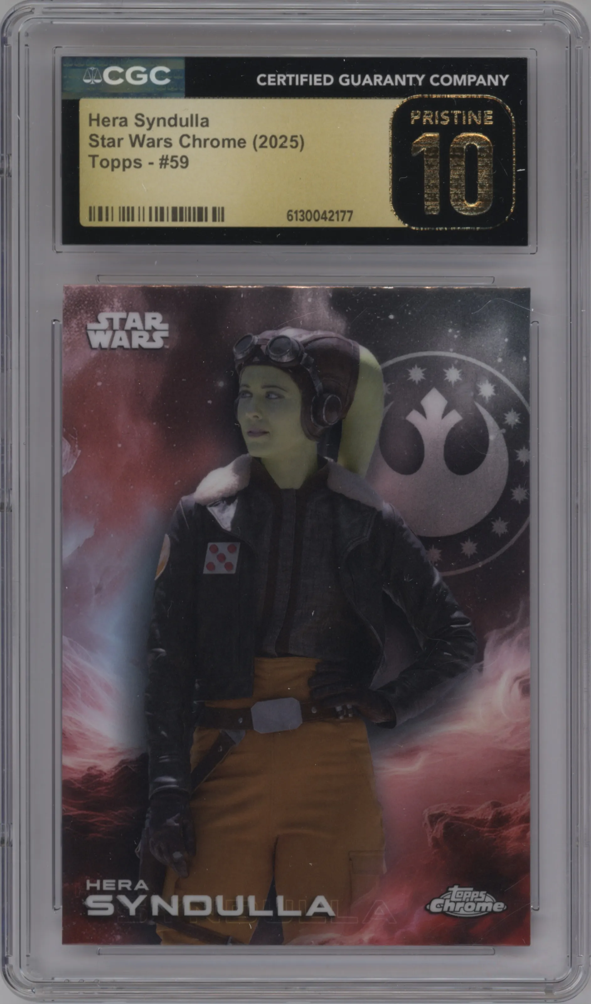 2025 Topps Chrome Star Wars Hera Syndulla CGC 10