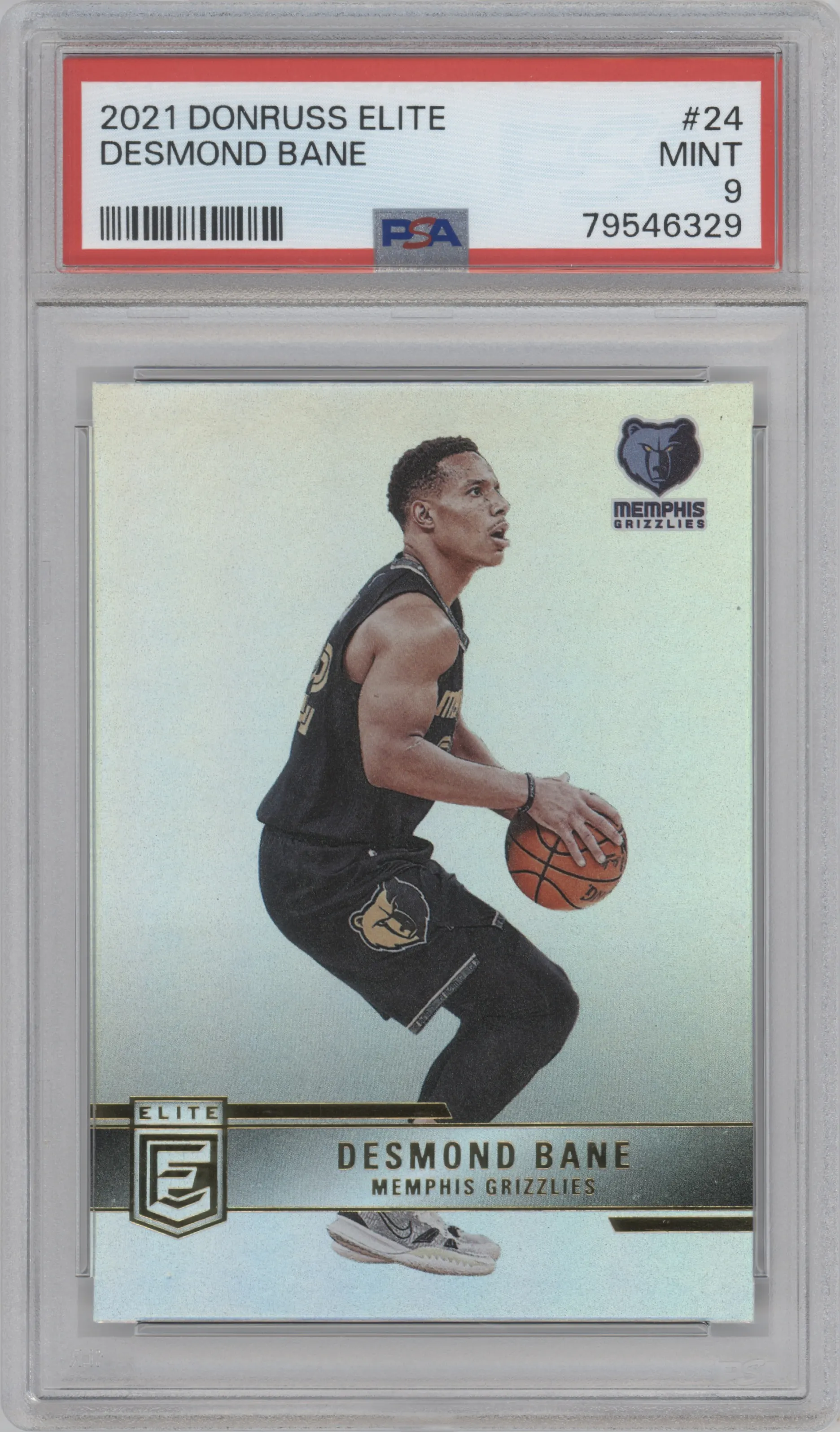 2021 Panini Donruss Elite Desmond Bane PSA 9