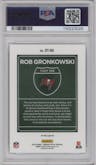 Rob Gronkowski from the 2022 Panini Donruss Optic set graded by PSA and given an overall grade of 9.