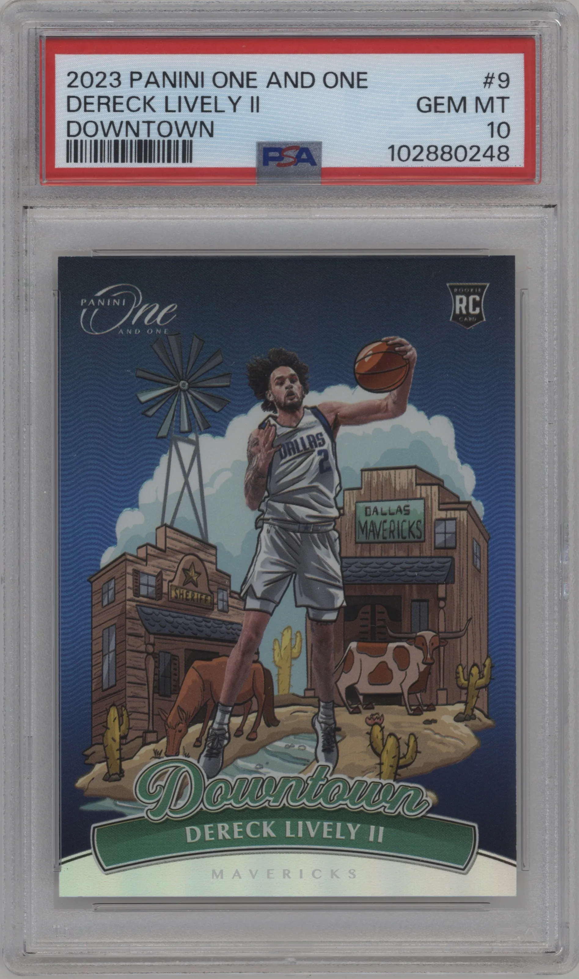 2023 Panini One and One Downtown Dereck Lively II #9 PSA 10