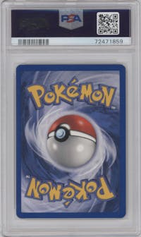 Brock's Rhydon from the 2000 Pokemon GH set graded by PSA and given an overall grade of 8.