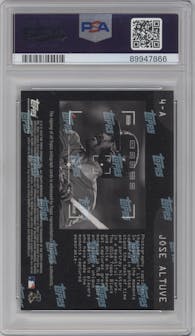 Jose Altuve from the 2018 Topps On Demand set graded by PSA and given an overall grade of 10.