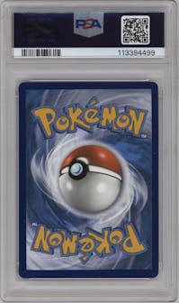 Galarian Zapdos V from the 2021 Pokemon SWSH set graded by PSA and given an overall grade of 10.