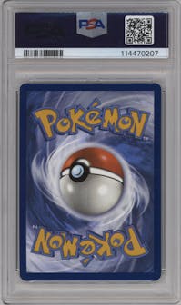 Lucian from the 2024 Pokemon SV set graded by PSA and given an overall grade of 10.