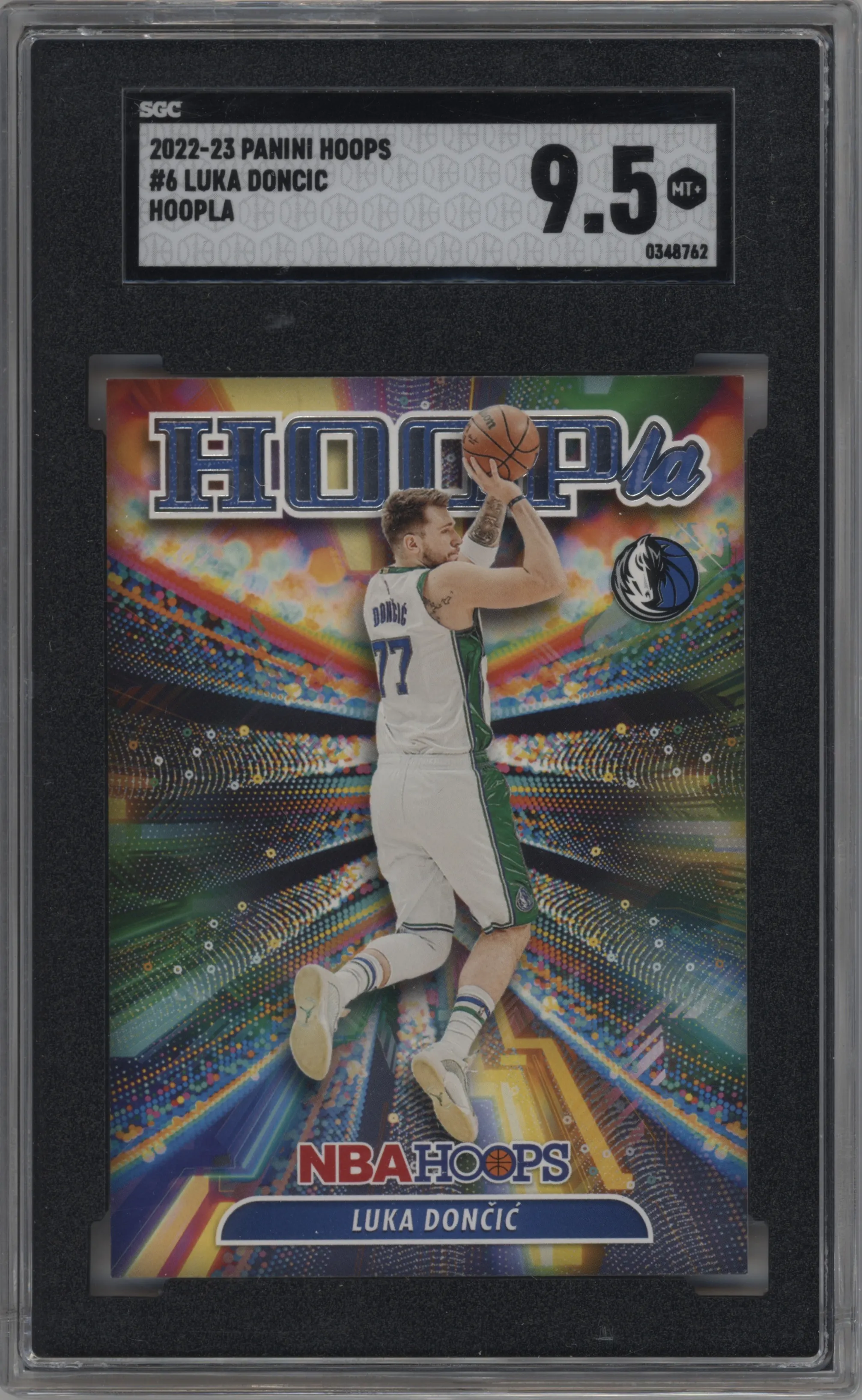 2022 Panini NBA Hoops Hoopla Luka Doncic SGC 9.5