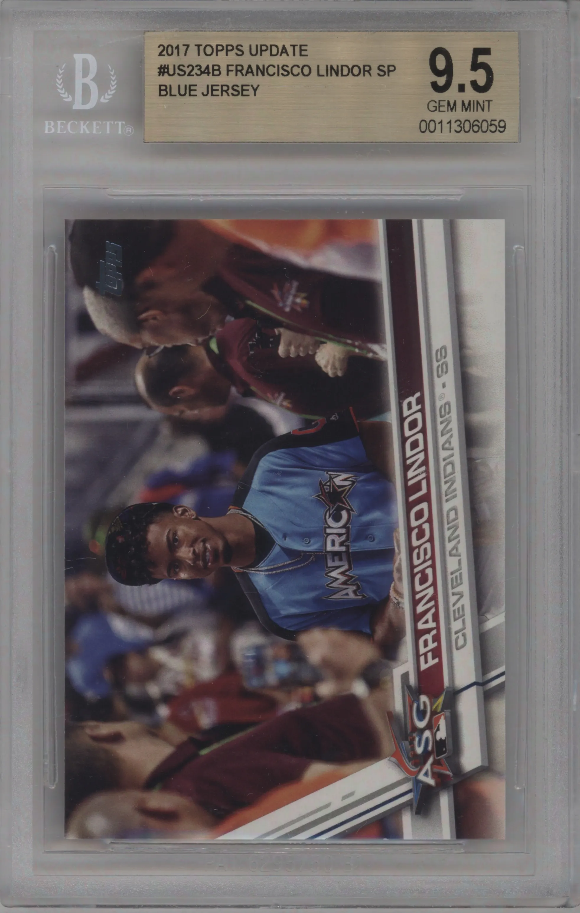 2017 Topps Update Variation Francisco Lindor BGS 9.5