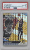 Ja Morant from the 2020-21 Panini Mosaic set featuring a Gold Mosaic parallel graded by PSA and given an overall grade of 10.