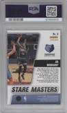 Ja Morant from the 2020-21 Panini Mosaic set featuring a Gold Mosaic parallel graded by PSA and given an overall grade of 10.