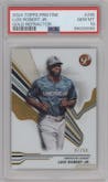  Luis Robert Jr. from the 2024 Topps Pristine set featuring a Gold Refractor parallel graded by PSA and given an overall grade of 10.