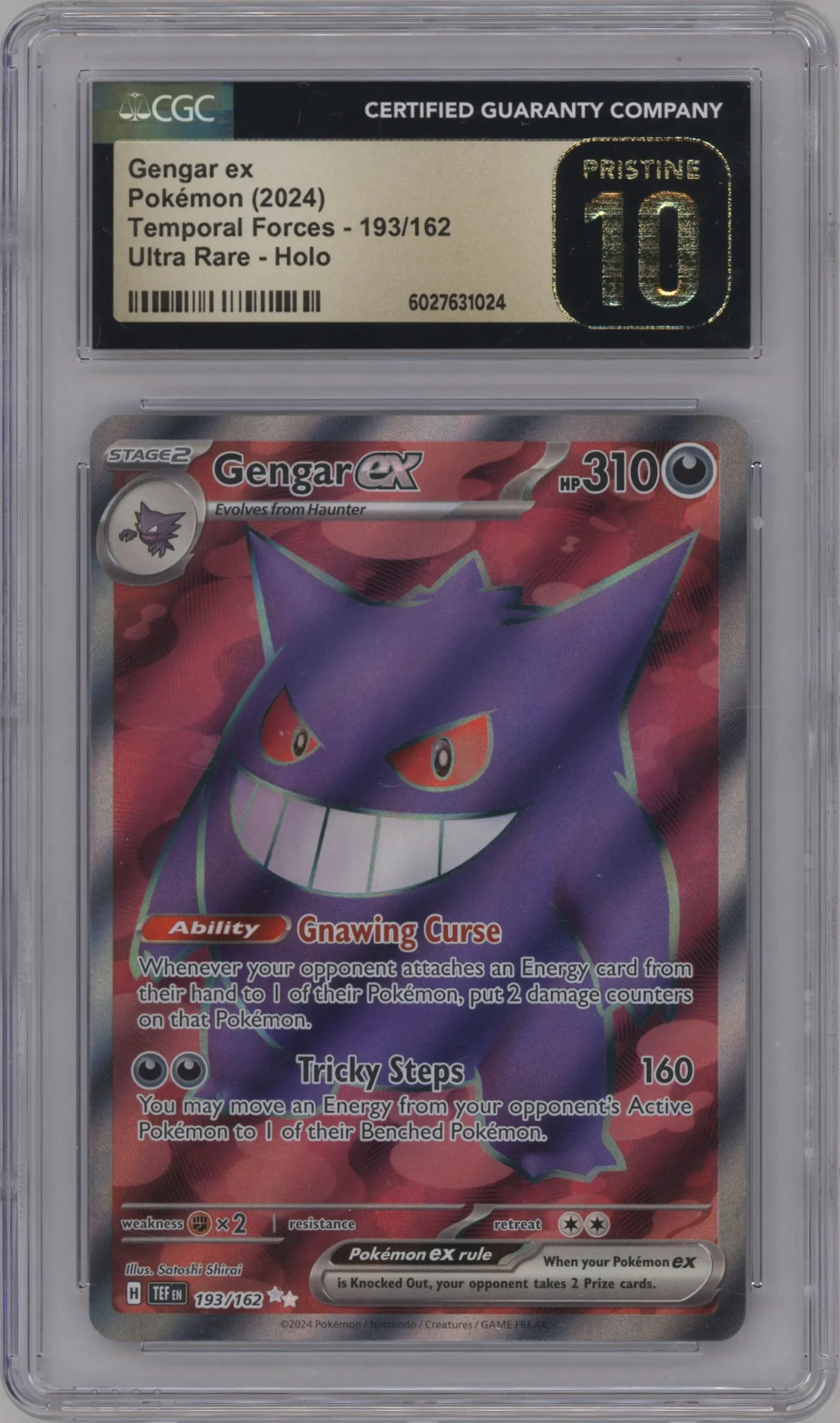 2024 Pokemon SV Temporal Forces Gengar ex CGC 10