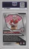 Ricky Pearsall from the 2024 Panini Prizm set featuring a Lazer Prizm parallel graded by PSA and given an overall grade of 10.