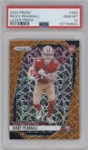 Ricky Pearsall from the 2024 Panini Prizm set featuring a Lazer Prizm parallel graded by PSA and given an overall grade of 10.