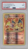 Charizard  from the 2016 Pokemon XY set graded by PSA and given an overall grade of 9.