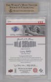 Larry Bird from the 2009-10 Upper Deck Greats of the Game set graded by Beckett and given an overall grade of 9.5.