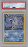 Dark Blastoise from the 2000 Pokemon set graded by PSA and given an overall grade of 8.