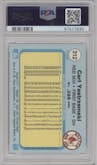 Carl Yastrzemski from the 1982 Fleer set graded by PSA and given an overall grade of 9.