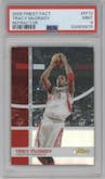 Tracy McGrady from the 2005-06 Topps Finest set featuring a Refractor parallel graded by PSA and given an overall grade of 9.