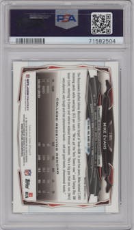 Mike Evans from the 2014 Topps Chrome set featuring a Refractor parallel graded by PSA and given an overall grade of 9.