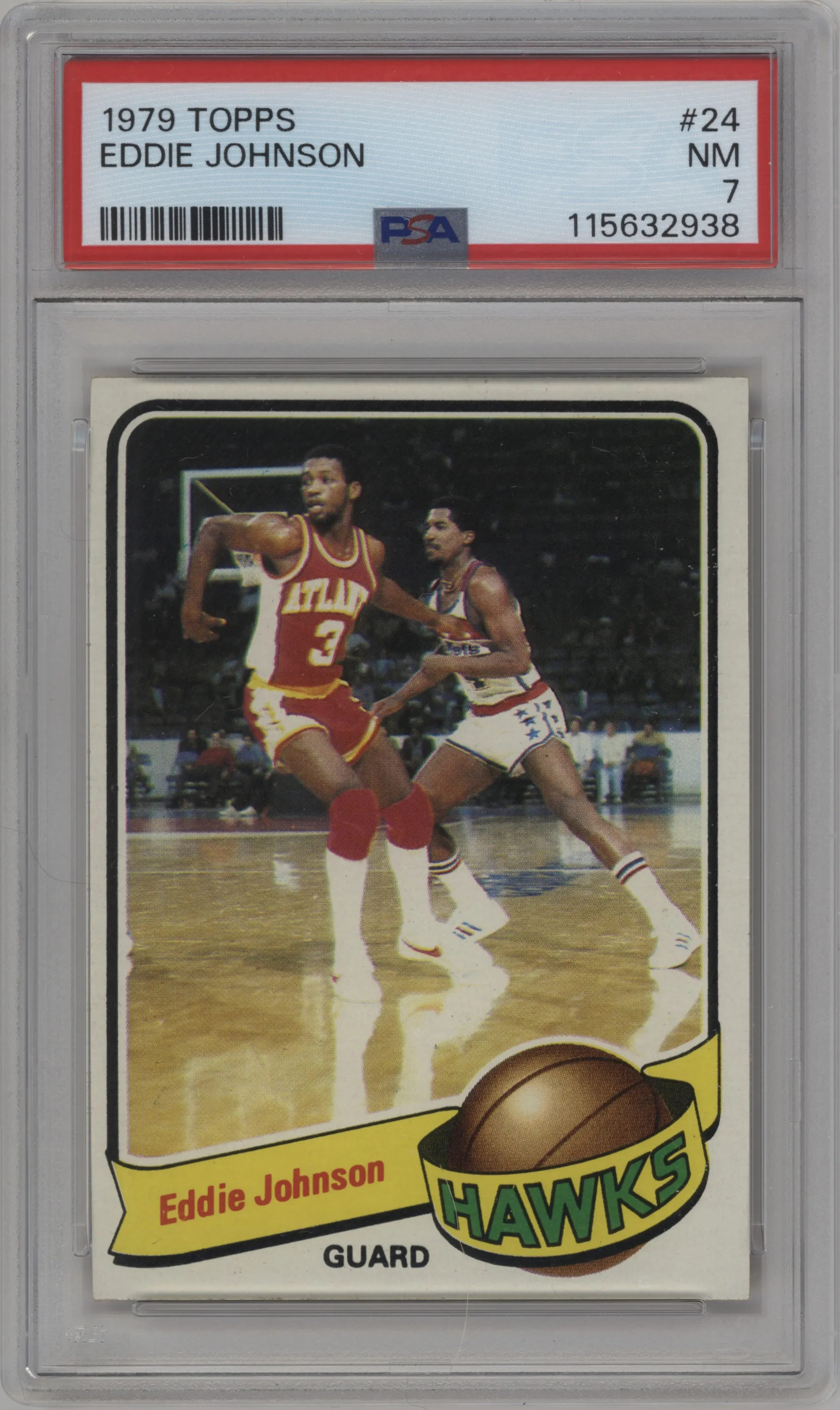 1979 Topps Eddie Johnson PSA 7