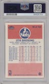 Otis Birdsong from the 1986-87 Fleer set graded by PSA and given an overall grade of 9.